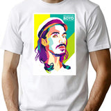 Brandon Boyd Of Incubus T-Shirt - Retro Graphic Tee for Men & Women - White