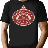 Brass Monkey Classic T Shirt - Retro Graphic Tee for Men & Women - Black