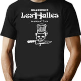Brasserie Les Halles T-Shirt - Retro Graphic Tee for Men & Women - Black