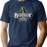 Braveheart Scottish Ale T-Shirt for Men & Women, T-Shirts Graphic Tee - Navy