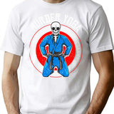 Brazilian Jiu Jitsu Bjj Skeleton Murder Yoga Jiu T-Shirt - White