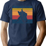 Brazilian Jiu Jitsu Funny Murder Yoga Vintage T-Shirt - Navy
