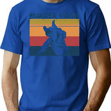 Brazilian Jiu Jitsu Funny Murder Yoga Vintage T-Shirt - Blue