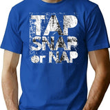 Brazilian Jiujitsu Tap Snap Nap Funny Jiu Jitsu T-Shirt - Blue