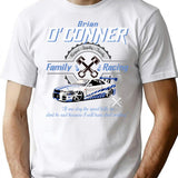 Brian O'Conner Family Racing Fast And Furious Tribute T-Shirt for Men & Women, T-Shirts Graphic Tee - White