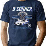Brian O'Conner Family Racing Fast And Furious Tribute T-Shirt for Men & Women, T-Shirts Graphic Tee - Navy