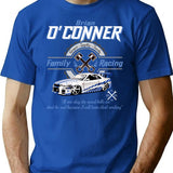 Brian O'Conner Family Racing Fast And Furious Tribute T-Shirt for Men & Women, T-Shirts Graphic Tee - Blue