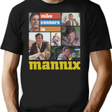 Bright Sly Detective Modest Style Old Car Mannix Gifts Music Fans T-Shirt - Black