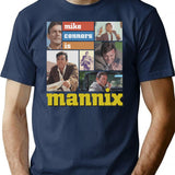 Bright Sly Detective Modest Style Old Car Mannix Gifts Music Fans T-Shirt - Navy