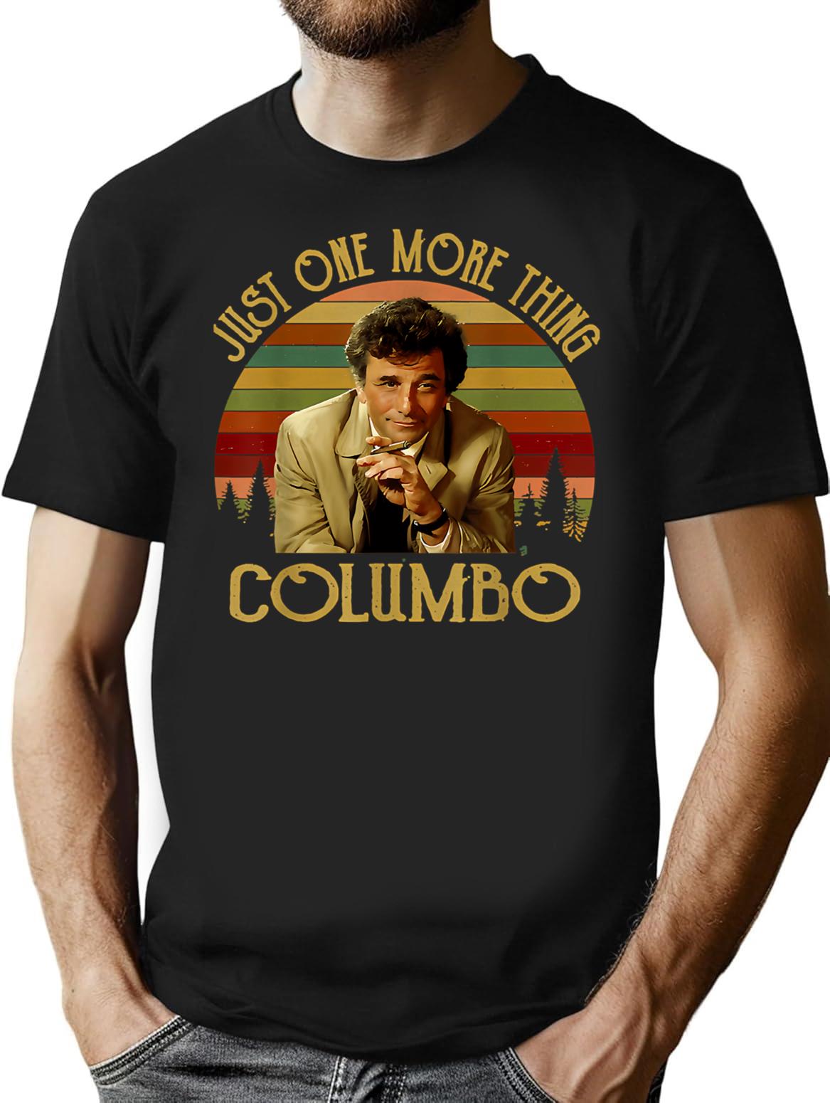 Bright Sly Detective Modest Style Old Car Music Retro Funny Men Columbo T-Shirt - Black