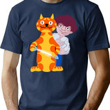 British Classic Charley Says 1970s Public Information Film V2b T-Shirt - Navy