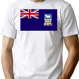 British Falkland Island National Celebration Flag T-Shirt - White