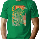 Broccozilla Black Version T-Shirt - Retro Graphic Tee for Men & Women - Green