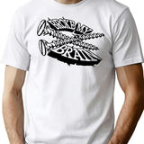 Broke My Brain T-Shirt - Retro Graphic Tee for Men & Women - White