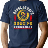 Bruce Leroy'S Kung Fu Tournament T-Shirt for Men & Women, T-Shirts Graphic Tee - Navy