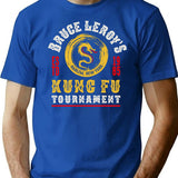 Bruce Leroy'S Kung Fu Tournament T-Shirt for Men & Women, T-Shirts Graphic Tee - Blue