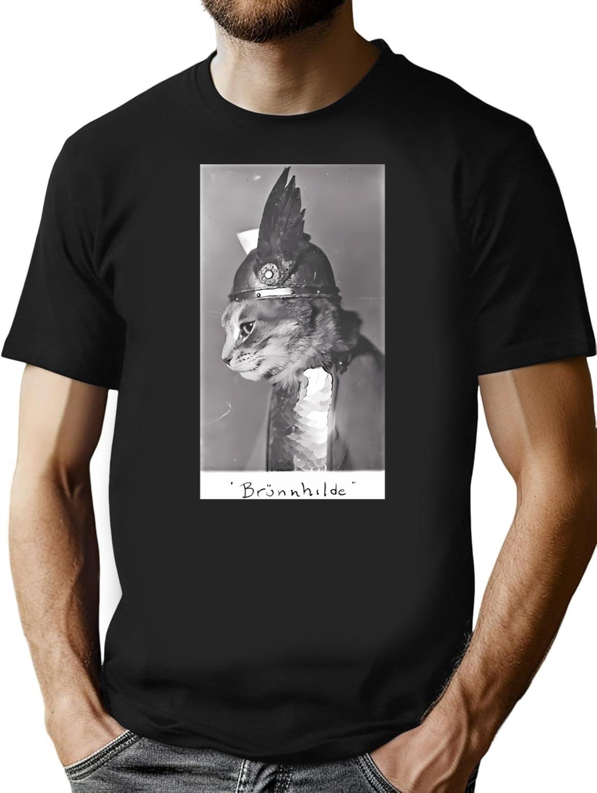 Brunhilde T-Shirt - Retro Graphic Tee for Men & Women - Black