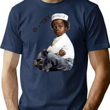 Buckwheat Injinier O Tay T-Shirt - Retro Graphic Tee for Men & Women - Navy