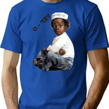 Buckwheat Injinier O Tay T-Shirt - Retro Graphic Tee for Men & Women - Blue