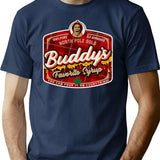 Buddy The Elf Favorite Syrup T-Shirt for Men & Women, T-Shirts Graphic Tee - Navy