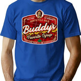 Buddy The Elf Favorite Syrup T-Shirt for Men & Women, T-Shirts Graphic Tee - Blue