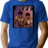 Buff Correll T-Shirt - Retro Graphic Tee for Men & Women - Blue