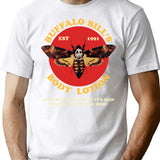 Buffalo Bill's Body Lotionn T-Shirt - Retro Graphic Tee for Men & Women - White