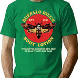 Buffalo Bill's Body Lotionn T-Shirt - Retro Graphic Tee for Men & Women - Green