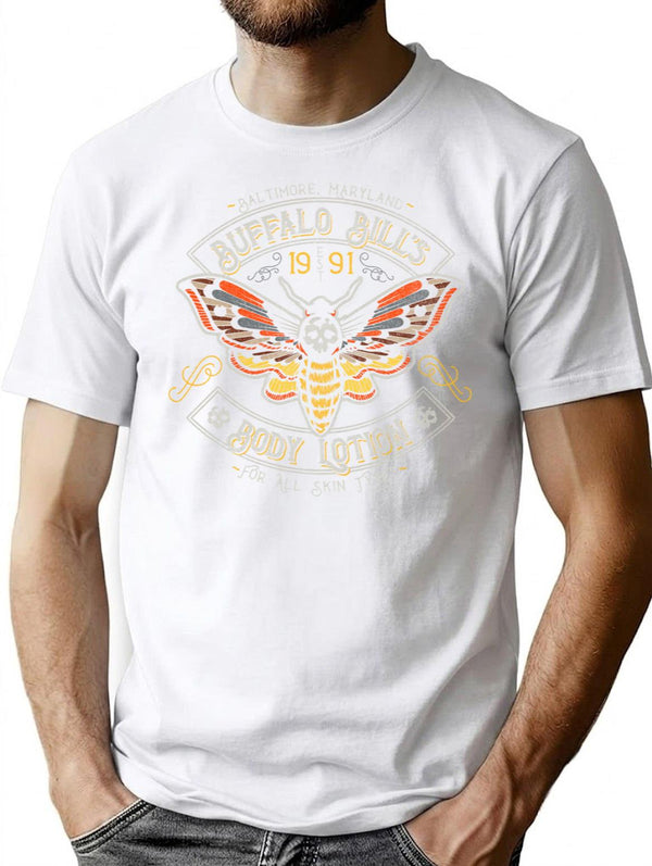 Buffalo Bills Body Lotion Biker T-Shirt for Men & Women, T-Shirts Graphic Tee - White