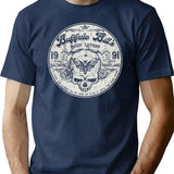 Buffalo Bills Body Lotion Seal T-Shirt for Men & Women, T-Shirts Graphic Tee - Navy