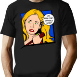 Buffy Pop Art T-Shirt - Retro Graphic Tee for Men & Women - Black