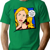 Buffy Pop Art T-Shirt - Retro Graphic Tee for Men & Women - Green