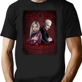 Buffy Spike Vintage Look T-Shirt - Retro Graphic Casual Tee - Black