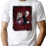 Buffy Spike Vintage Look T-Shirt - Retro Graphic Casual Tee - White