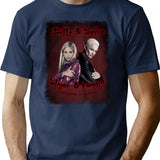 Buffy Spike Vintage Look T-Shirt - Retro Graphic Casual Tee - Navy