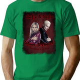 Buffy Spike Vintage Look T-Shirt - Retro Graphic Casual Tee - Green