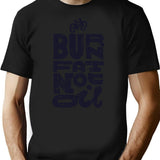 Burn Fat Not Oil T-Shirt - Retro Graphic Tee for Men & Women - Black