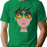 Burn T-Shirt - Retro Graphic Tee for Men & Women - Green