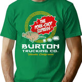 Burton Pork Chop Express Trucking T-Shirt for Men & Women, T-Shirts Graphic Tee - Green