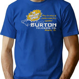 Burton Trucking Pork Chop Express T-Shirt for Men & Women, T-Shirts Graphic Tee - Blue