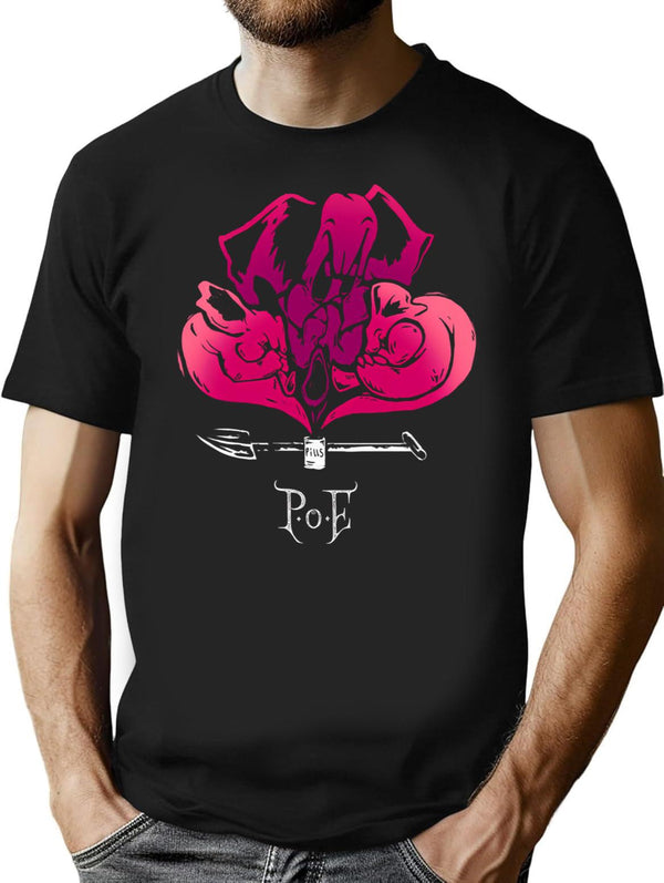 Bury A Pink Elephant T-Shirt for Men & Women, T-Shirts Graphic Tee - Black