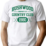 Bushwood Country Club 1980 Vintage T-Shirt - Retro Graphic Casual Tee - White