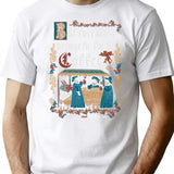 But First Coffee Medieval Style - Funny Retro Vintage English History (1) T-Shirt - White
