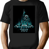 Buzz-tron T-Shirt - Retro Graphic Tee for Men & Women - Black