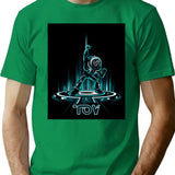 Buzz-tron T-Shirt - Retro Graphic Tee for Men & Women - Green