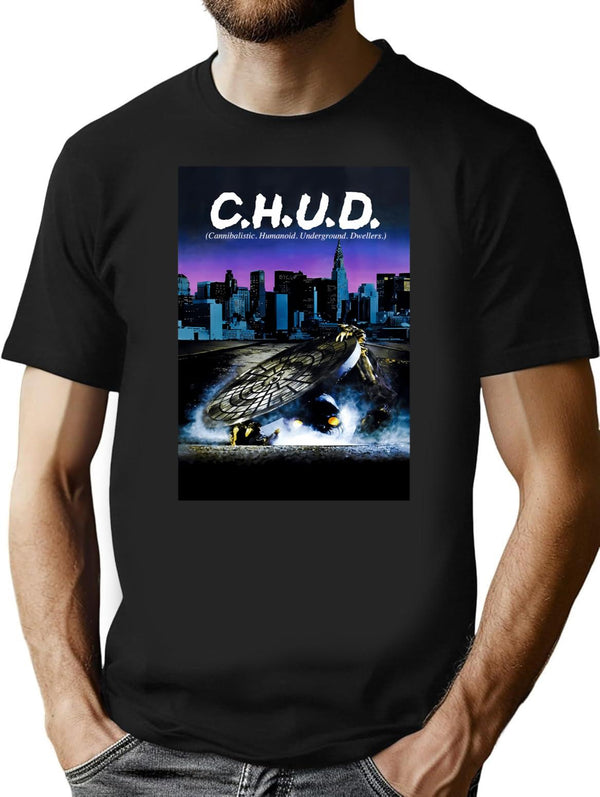 C.H.U.D. Movie Poster T-Shirt for Men & Women, T-Shirts Graphic Tee - Black