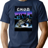 C.H.U.D. Movie Poster T-Shirt for Men & Women, T-Shirts Graphic Tee - Navy