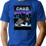 C.H.U.D. Movie Poster T-Shirt for Men & Women, T-Shirts Graphic Tee - Blue