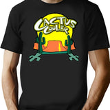 Cactus Cooler T-Shirt - Retro Graphic Tee for Men & Women - Black