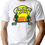 Cactus Cooler T-Shirt - Retro Graphic Tee for Men & Women - White